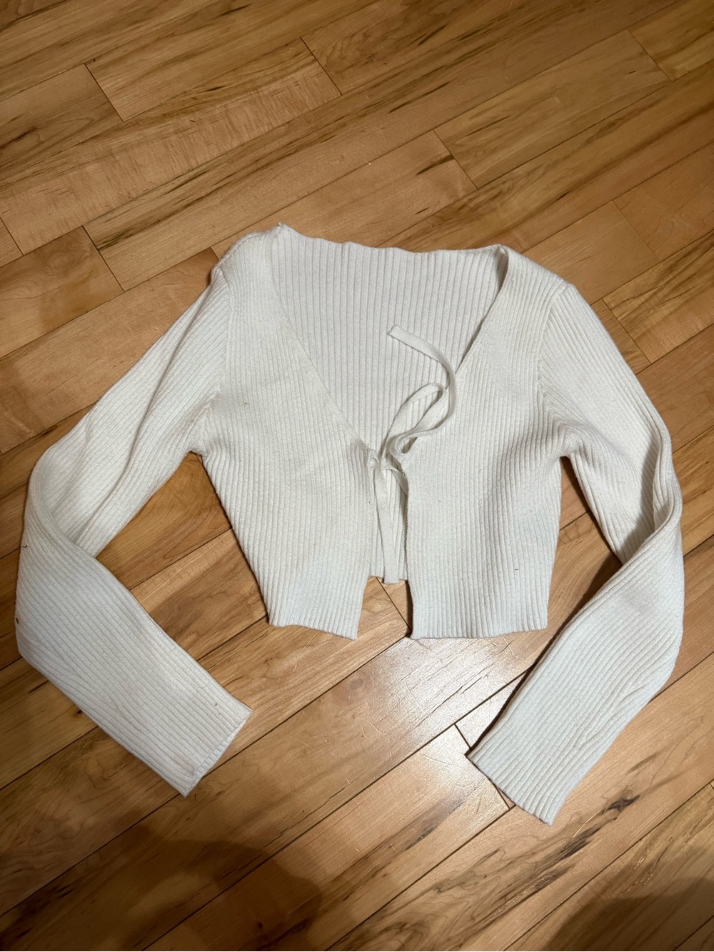 Tie-Front Cropped Cardigan